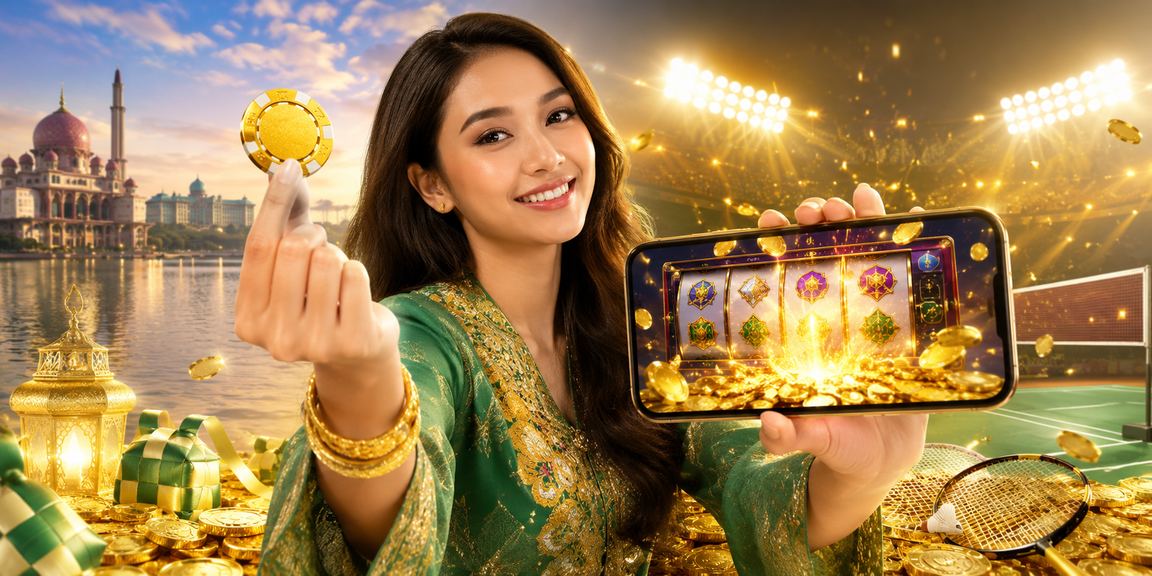Suasana permainan slot dan kad semasa Hari Raya di Putrajaya melalui platform xc60